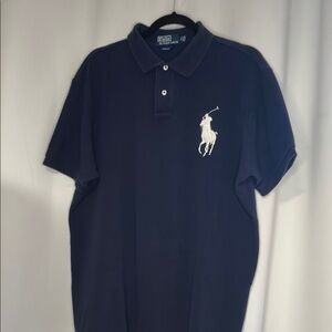 Polo by Ralph Lauren Blue Classic Polo Shirt, Size XL